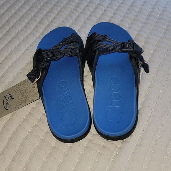NWT Chaco K's Chillos Youth Active Blue Adjustable Strap Sandals Size 5 - Picture 2 of 9